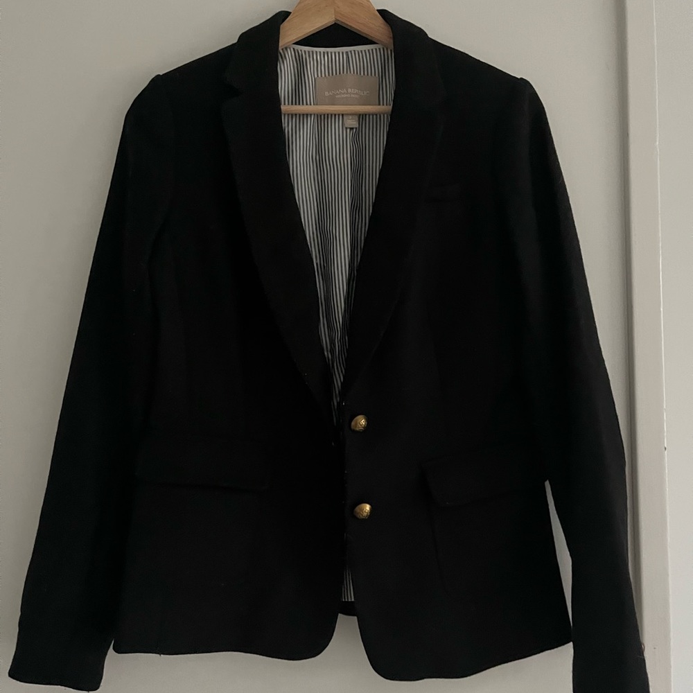 Wool blend blazer